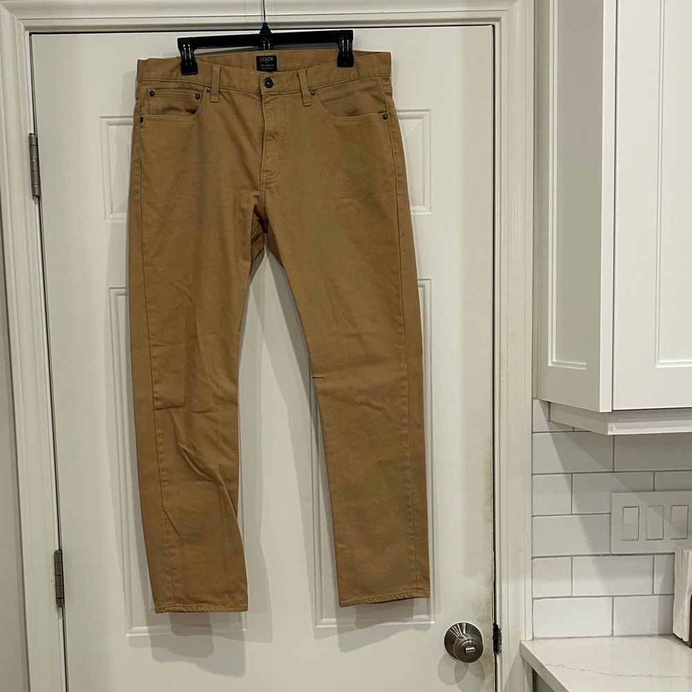 J. Crew Men's Tan Straight Jeans